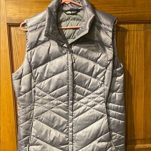 The North Face Women's Grey Puffer Vest